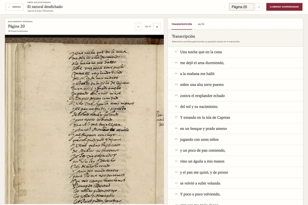 Visor de manuscritos teatrales del Siglo de Oro
